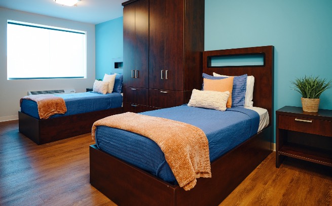 Bedroom at Evolve Recovery Center Millbury