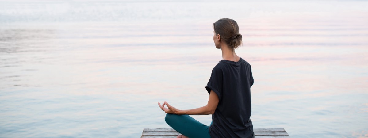 Woman meditating